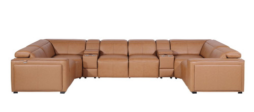 1224 - 8-Piece U-Shaped Sectional Sofa In With 2 Power Recliners & Power Headrests