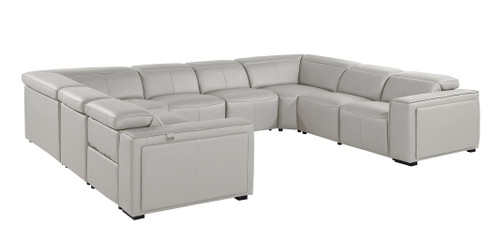 1224 - 8-Piece U-Shaped Sectional Sofa In With 4 Power Recliners & Power Headrests