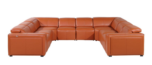 1224 - 8-Piece U-Shaped Sectional Sofa In With 4 Power Recliners & Power Headrests
