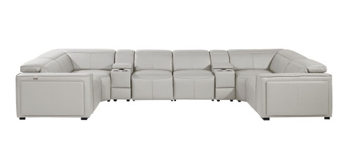 1224 - 8-Piece U-Shaped Sectional Sofa In With 4 Power Recliners & Power Headrest