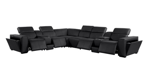 1224 - 8-Piece U-Shaped Sectional Sofa In With 4 Power Recliners & Power Headrest