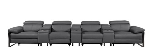 1246 - Modular Power Triple Reclining Triple Console Sofa With Power Reclining Headrests