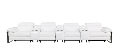 1246 - Modular Power Triple Reclining Triple Console Sofa With Power Reclining Headrests