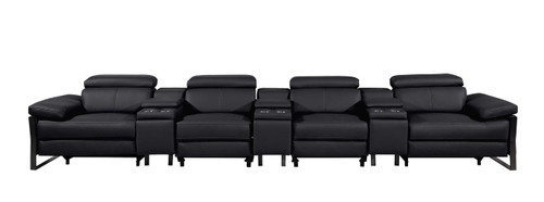 1246 - Modular Power Triple Reclining Triple Console Sofa With Power Reclining Headrests