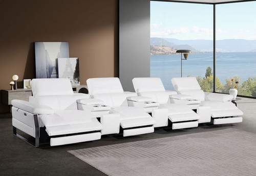 1246 - Modular Power Triple Reclining Triple Console Sofa With Power Reclining Headrests