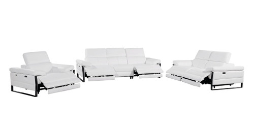 1246 - Modular Power Dual Reclining Sofa, Loveseat, And Chair Set With Power Headrests