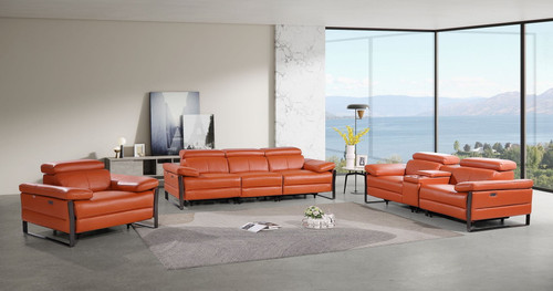 1246 - Modular Power Triple Reclining Sofa, Console Loveseat, And Chair Set With Power Headrests