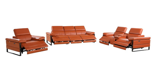 1246 - Modular Power Triple Reclining Sofa, Console Loveseat, And Chair Set With Power Headrests