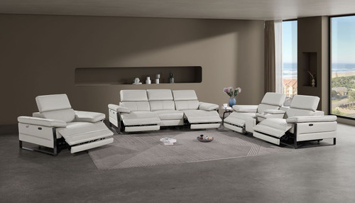 1246 - Modular Power Dual Reclining Sofa, Console Loveseat, And Chair Set With Power Headrests