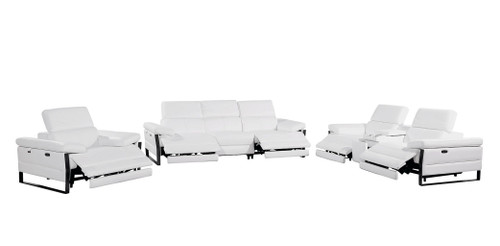 1246 - Modular Power Dual Reclining Sofa, Console Loveseat, And Chair Set With Power Headrests