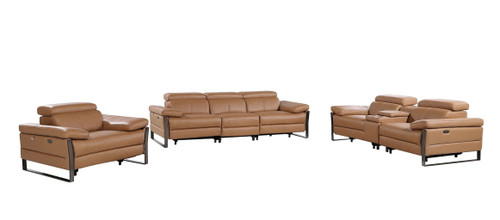 1246 - Modular Power Dual Reclining Sofa, Console Loveseat, And Chair Set With Power Headrests