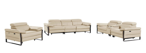 1246 - Modular Power Dual Reclining Sofa, Console Loveseat, And Chair Set With Power Headrests