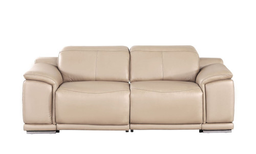 2679 - Genuine Leather Loveseat With Dual Power Recliners