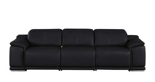 2679 - Genuine Leather Sofa With 3 Power Recliners