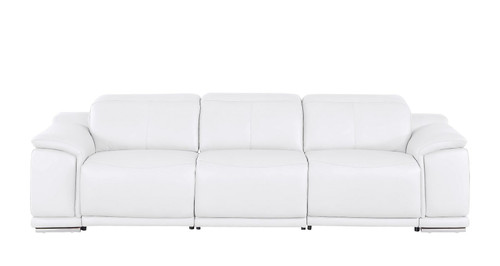 2679 - Genuine Leather Sofa With 3 Power Recliners