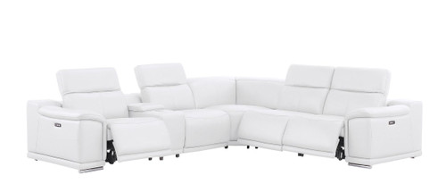 2679 - 6-Piece L-Shaped Power Reclining Sectional In Genuine Leather (3 Recliners)