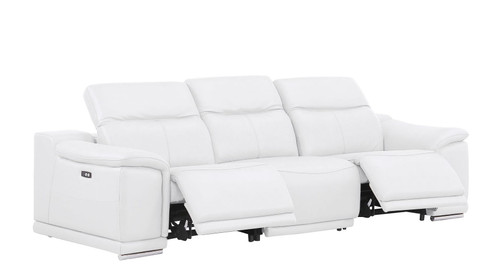 2679 - Power Reclining Sofa, Loveseat & Chair Set In Genuine Leather (5 Recliners)