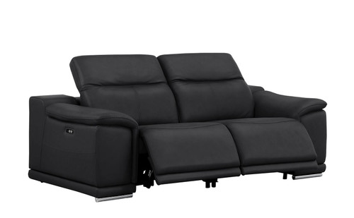 2679 - Power Reclining Sofa, Loveseat & Chair Set In Genuine Leather (5 Recliners)