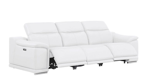 2679 - Power Reclining Sofa, Console Loveseat & Chair Set In Genuine Leather (6 Recliners)