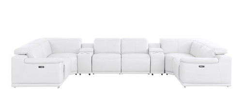 2679 - 8-Piece U-Shaped Power Reclining Sectional In Genuine Leather (2 Recliners)