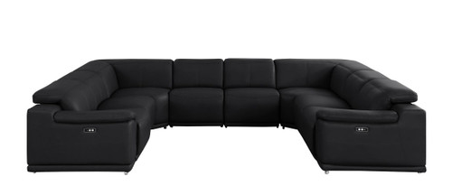 2679 - 8-Piece U-Shaped Power Reclining Sectional In Genuine Leather (4 Recliners)