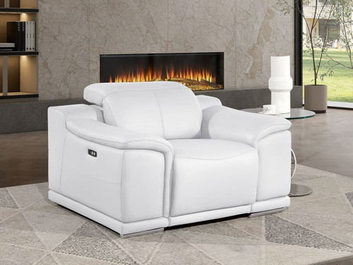 2679 - Power Reclining Chair With Power Headrest In Genuine Leather