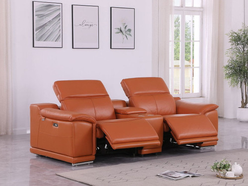 9762 - 3-Piece Modular Power Reclining Console Loveseat With 2 Power Recliners In
