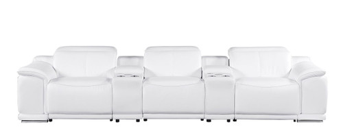 9762 - 5-Piece Modular Power Reclining Sofa And Loveseat Set With 3 Power Recliners In