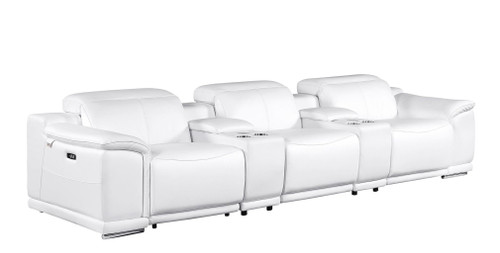 9762 - 5-Piece Modular Power Reclining Sofa And Loveseat Set With 3 Power Recliners In