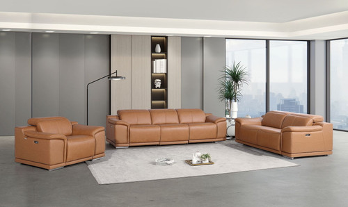 9762 - 6-Piece Modular Power Reclining Sofa, Loveseat And Chair Set With 5 Power Recliners In