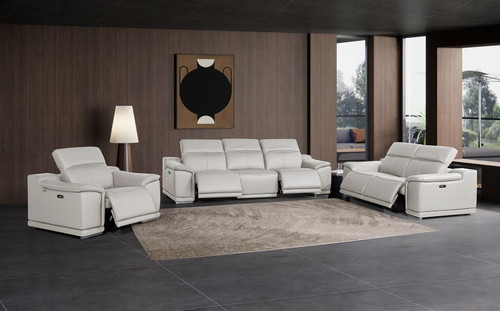 9762 - 6-Piece Modular Power Reclining Sofa, Loveseat And Chair Set With 5 Power Recliners In
