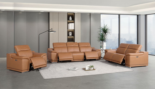9762 - 6-Piece Modular Power Reclining Sofa, Loveseat And Chair Set With 5 Power Recliners In