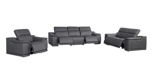 9762 - 6-Piece Modular Power Reclining Sofa, Loveseat And Chair Set With 5 Power Recliners In