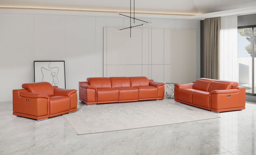 9762 - 6-Piece Modular Power Reclining Sofa, Loveseat And Chair Set With 6 Power Recliners In