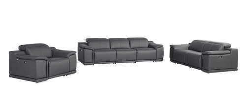 9762 - 6-Piece Modular Power Reclining Sofa, Loveseat And Chair Set With 6 Power Recliners In