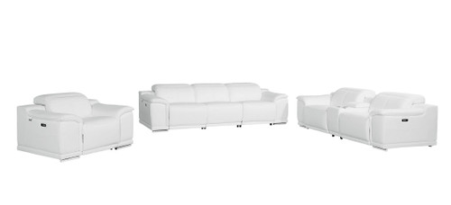 9762 - 7-Piece Modular Power Reclining Sofa, Loveseat And Chair Set With 5 Power Recliners In