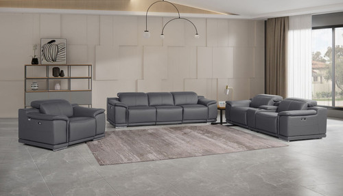 9762 - 7-Piece Modular Power Reclining Sofa, Loveseat And Chair Set With 5 Power Recliners In