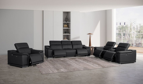 9762 - 7-Piece Modular Power Reclining Sofa, Loveseat And Chair Set With 5 Power Recliners In