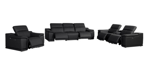 9762 - 7-Piece Modular Power Reclining Sofa, Loveseat And Chair Set With 5 Power Recliners In