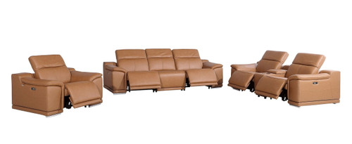 9762 - 7-Piece Modular Power Reclining Sofa, Loveseat And Chair Set With 5 Power Recliners In