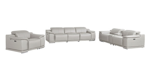 9762 - 7-Piece Modular Power Reclining Sofa, Loveseat And Chair Set With 6 Power Recliners In