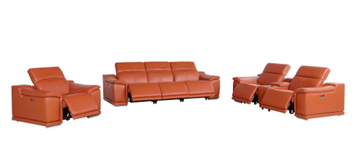 9762 - 7-Piece Modular Power Reclining Sofa, Loveseat And Chair Set With 6 Power Recliners In