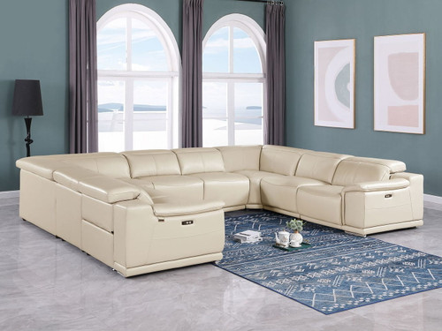 9762 - 8-Piece U Shaped Sectional Sofa With 4 Power Recliners