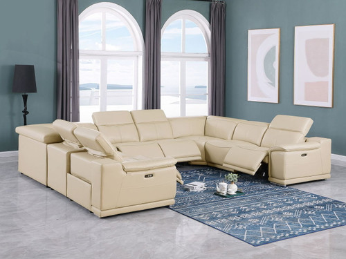 9762 - 8-Piece U Shaped Sectional Sofa With 4 Power Recliners