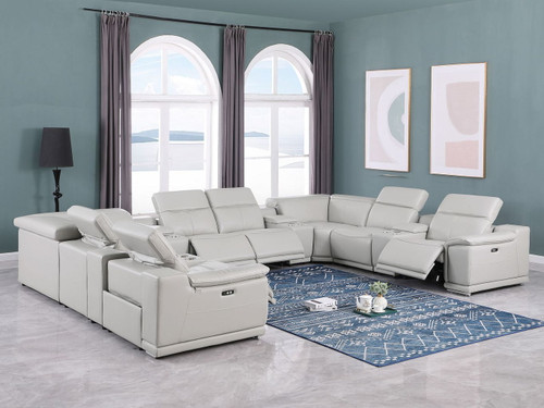 9762 - 12-Piece U-Shaped Sectional Sofa With 4 Power Recliners
