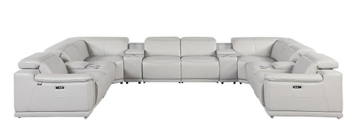 9762 - 12-Piece U-Shaped Sectional Sofa With 4 Power Recliners