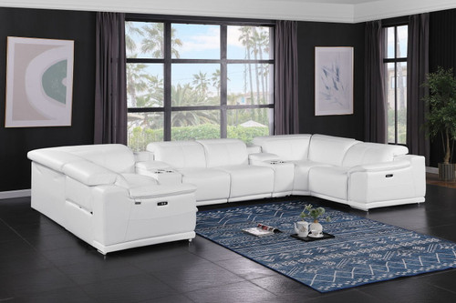 9762 - 8-Piece U-Shaped Sectional Sofa With 2 Power Recliners