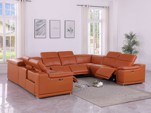 9762 - 8-Piece U-Shaped Sectional Sofa With 4 Power Recliners