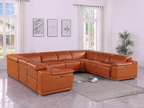 9762 - 8-Piece U-Shaped Sectional Sofa With 4 Power Recliners