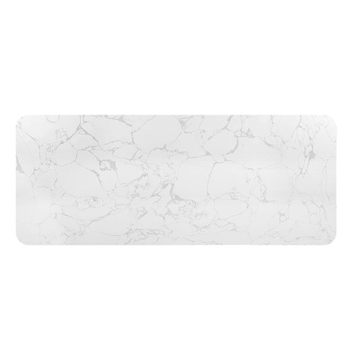 Clayten - Dining Table With Marble Top - White / Espresso